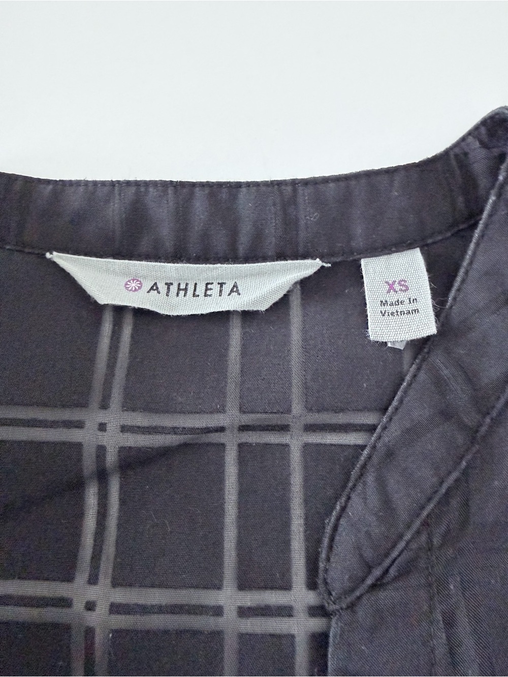 Athleta Black Cotton Blend Swim Coverup Size XS - Picture 5 of 9